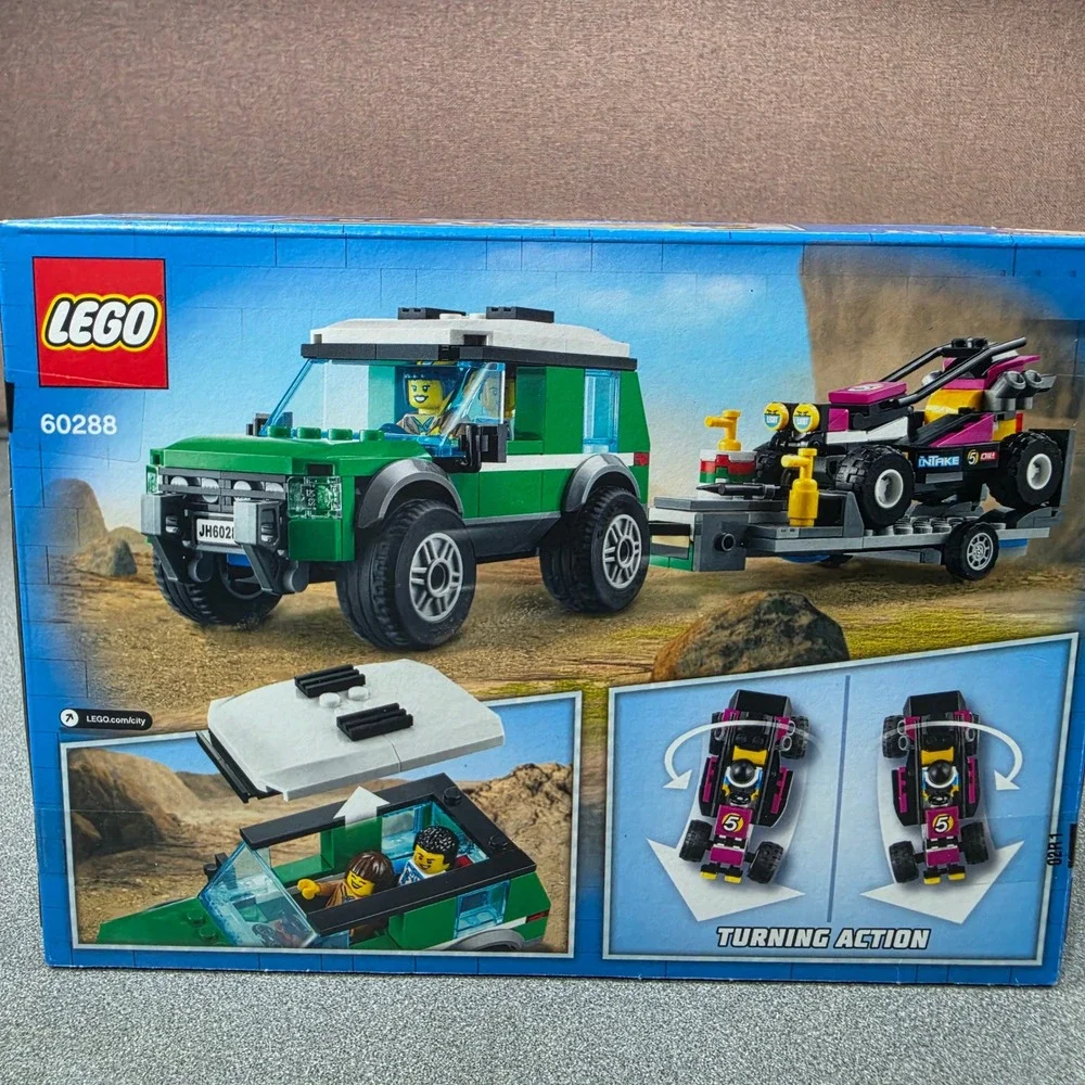 LEGO City Race Buggy Transporter 60288 Kids Multicolor New 210 Pieces